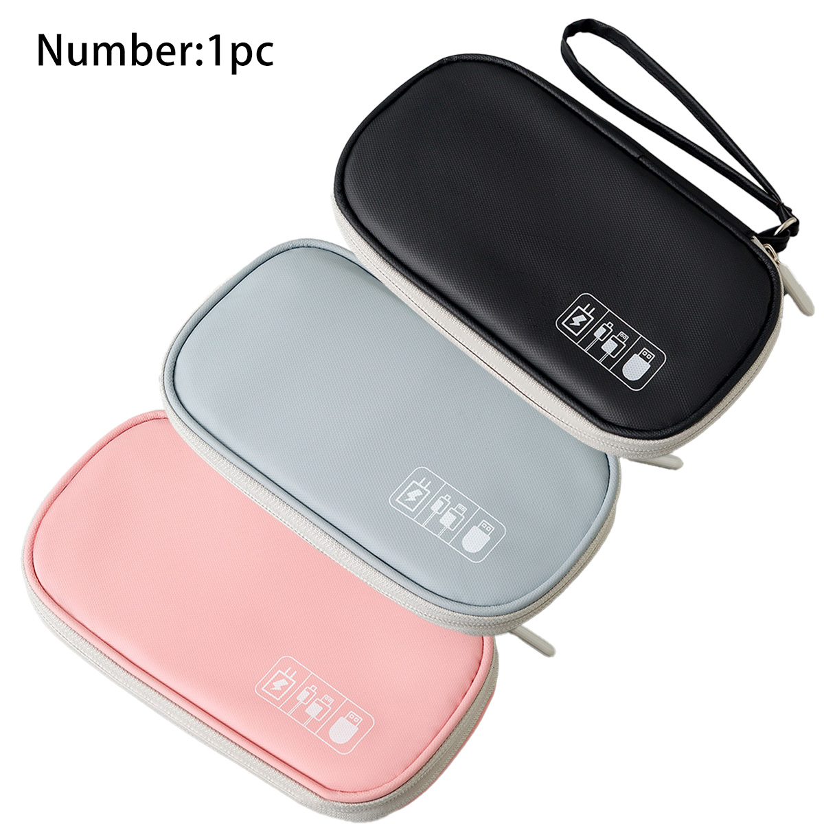Tech Accessories Box - Portable Cable Organizer Bag For Travel,