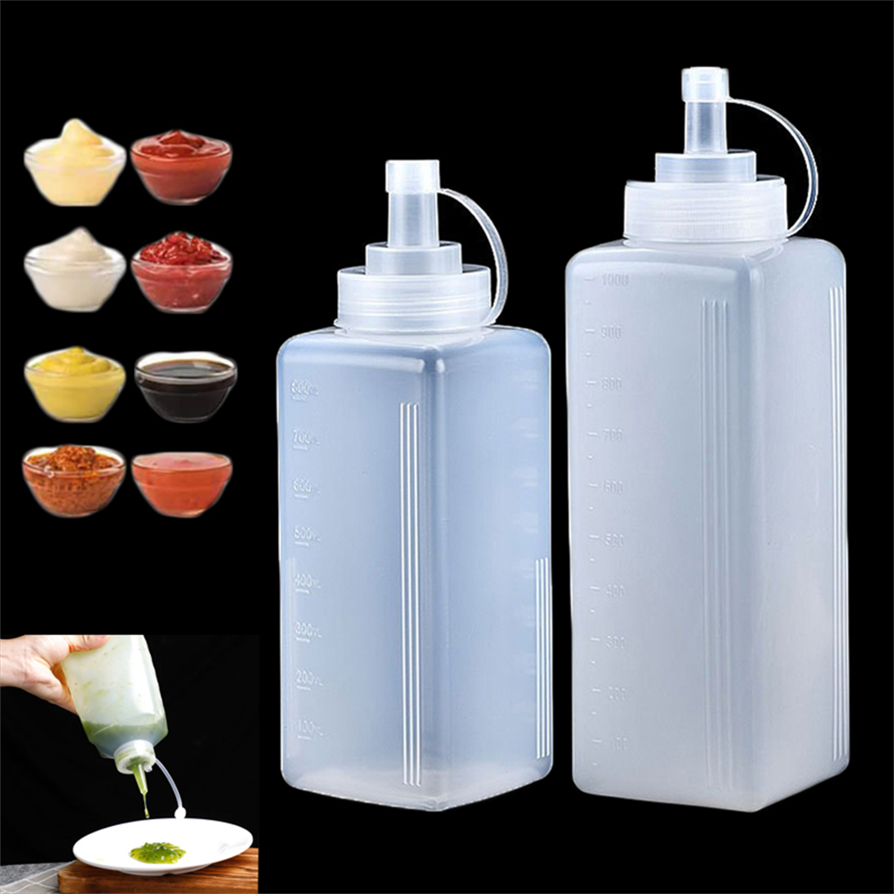 Tech Accessories Pc - 1pack 800/1000ml Plastic Squeeze Sauce Bottle