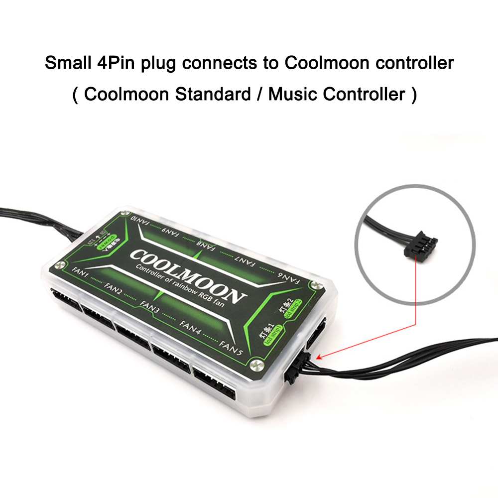 Coolmoon 5V Small 4PIN RGB LED - Tech Accessories Pc recension och pris