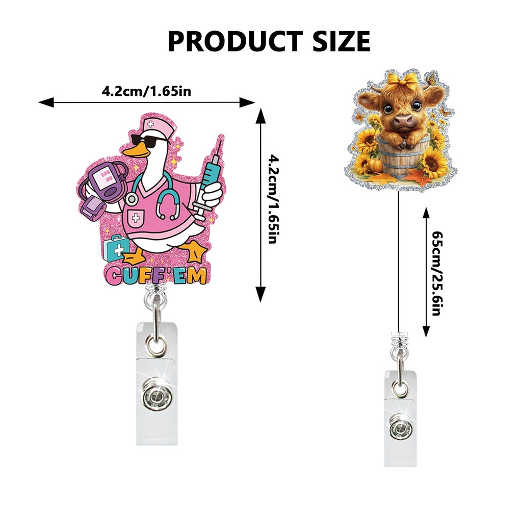Acrylic Retractable Badge Reel - Xray Tech Accessories recension och pris