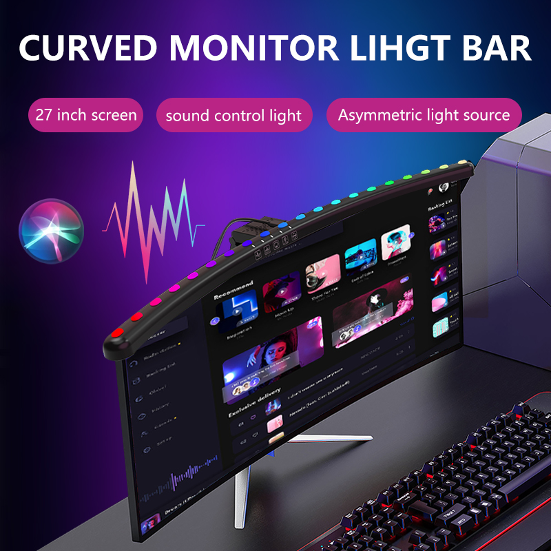 Setup RGBIC Monitor Light Bar  - Tech Table Accessories recension och pris