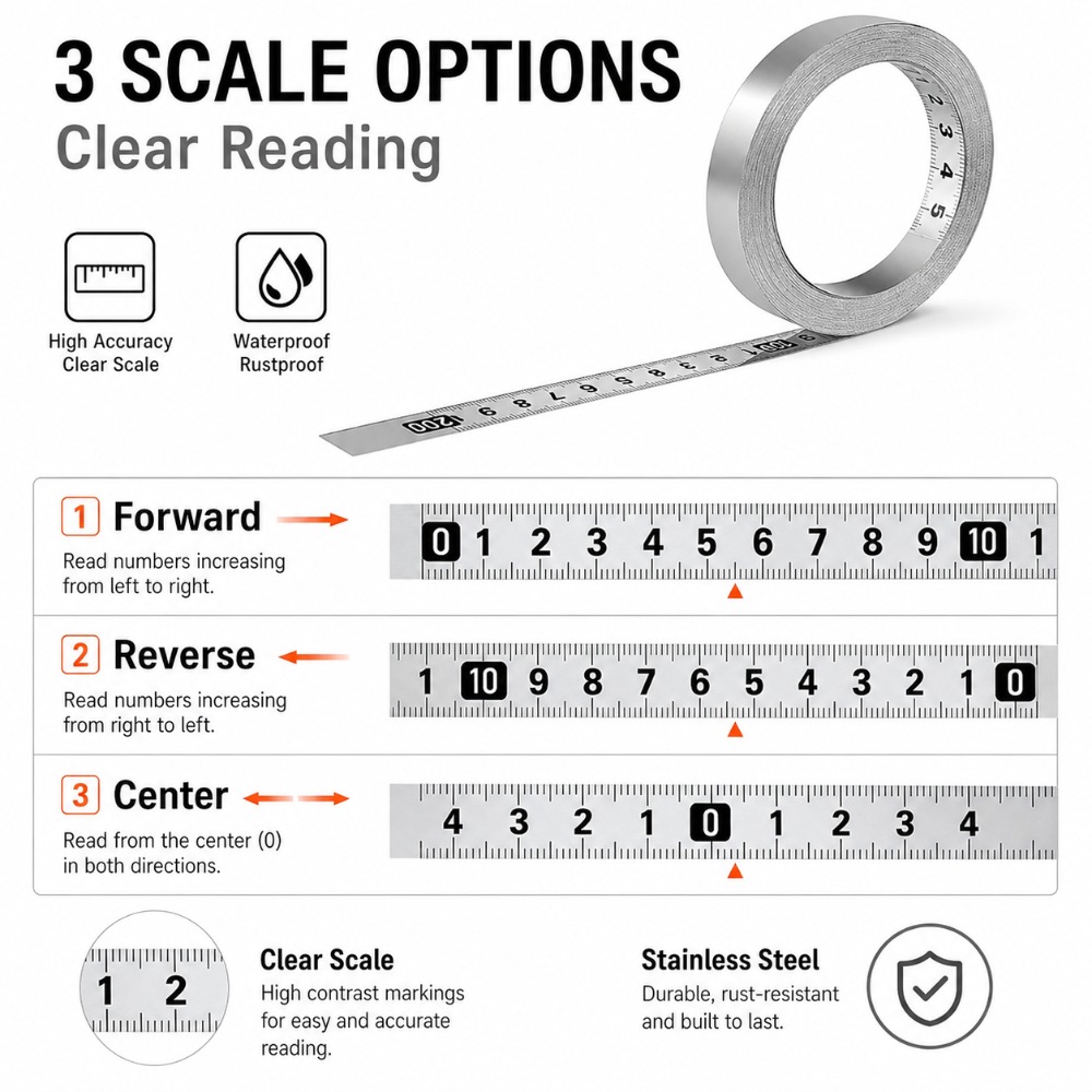 1M Stainless Steel Self Adhesi - Tech Table Accessories recension och pris