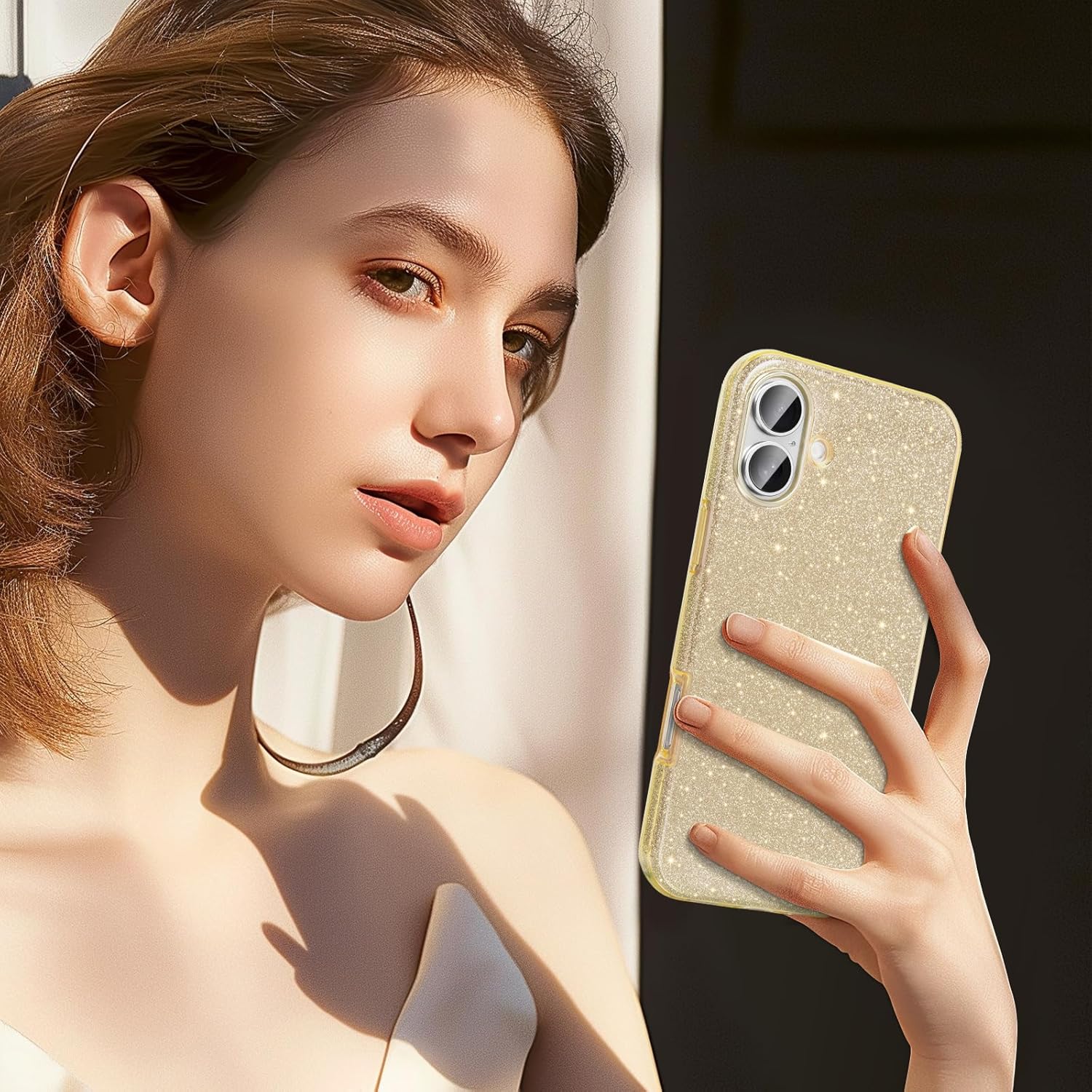 Gold Glitter Bling Case For iP - Tech Accessories Iphone recension och pris