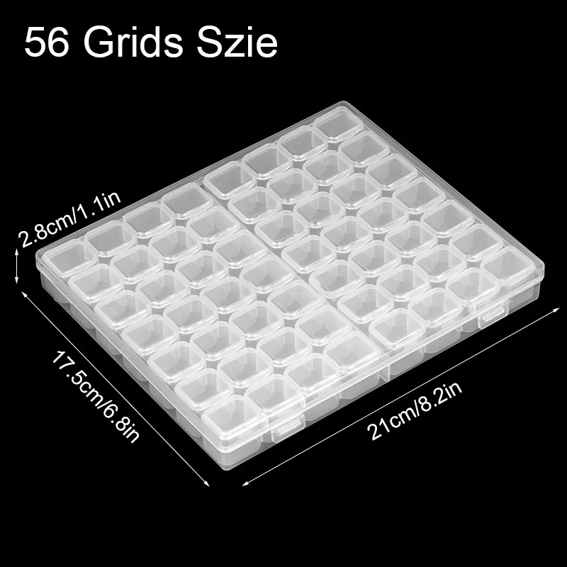 28/56 Grids Plastic Beads Stor - Tech Accessories Box recension och pris