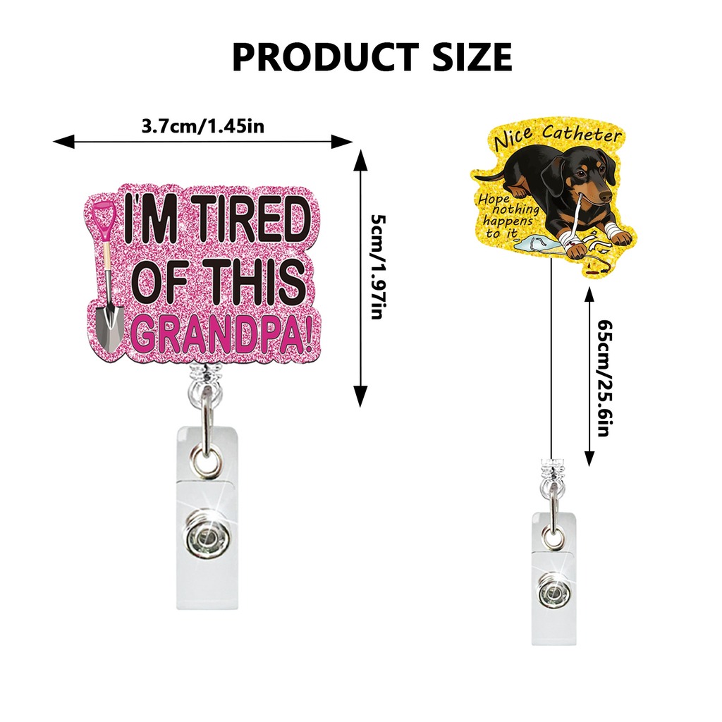 Funny Nurse Badge Reel Dumpste - Xray Tech Accessories recension och pris