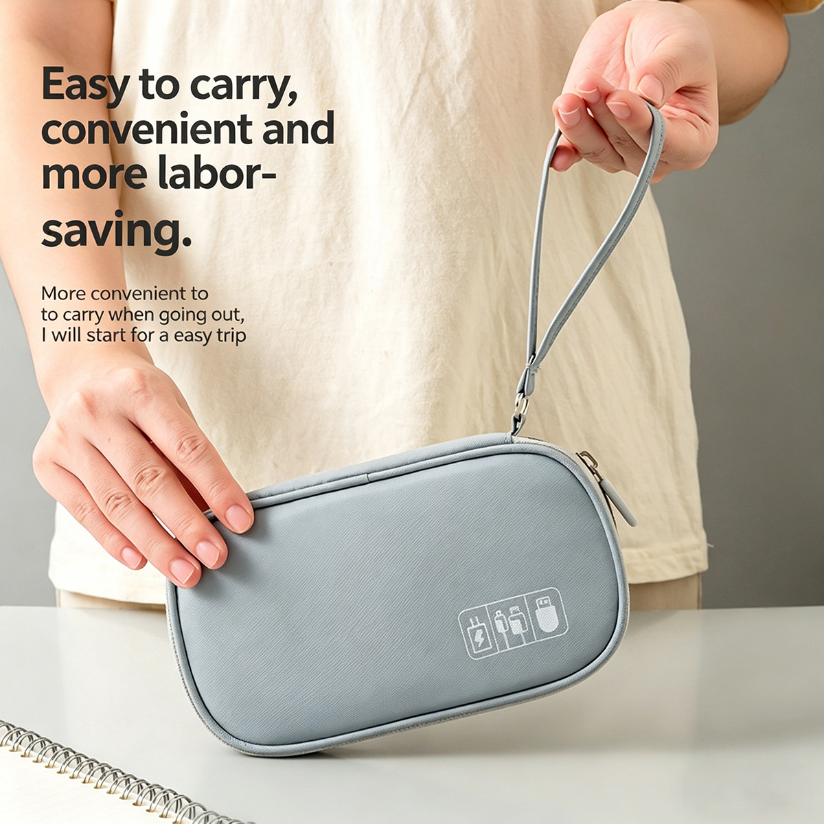 Portable Cable Organizer Bag F - Tech Accessories Box recension och pris