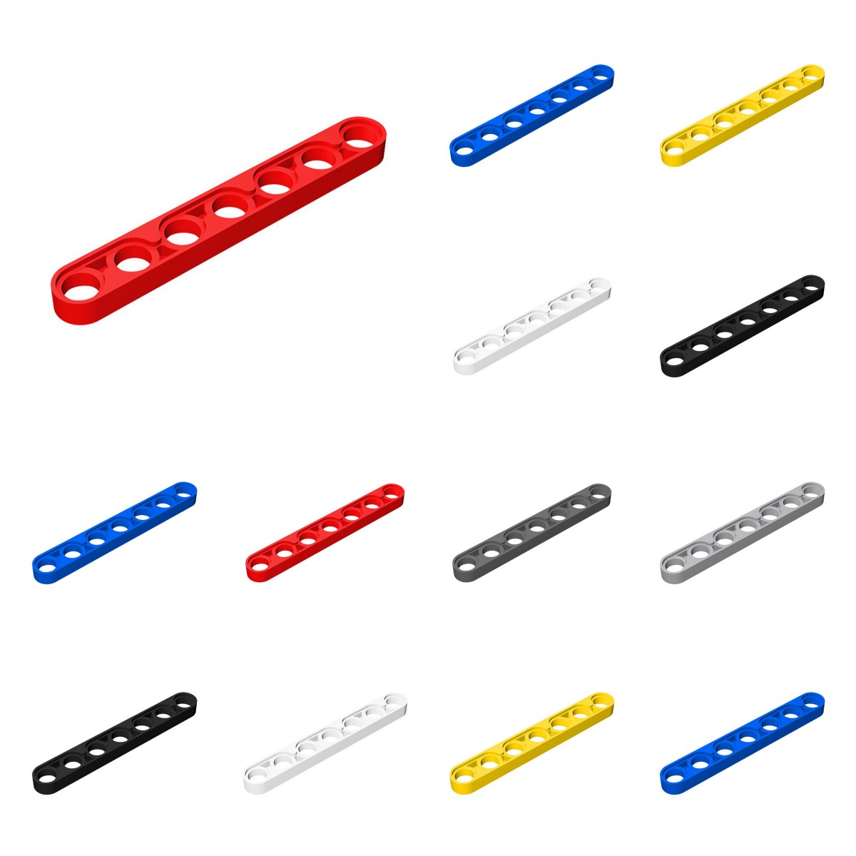 50pcs 32065 Liftarm Thin 1 x 7 - Tech X recension och pris